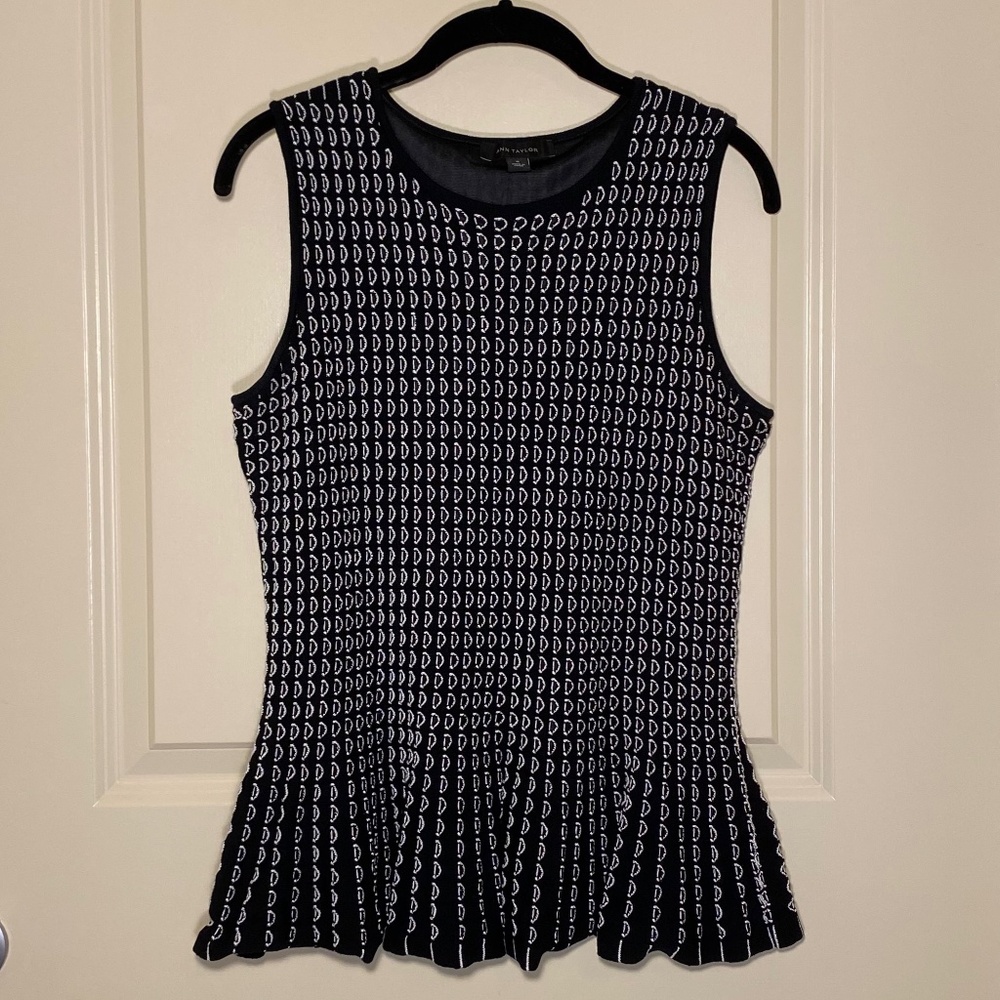 Ann Taylor Knit Peplum Top
